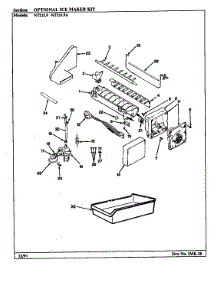 Optional Ice Maker Kit (Nt21l9 / Ba75a) (Nt21l9 / Ba75b) (Nt21l9a / Ba76a) (Nt21l9a / Ba76b) parts for Admiral Top-Mount Refrigerator NT21L9A/BA76B from AppliancePartsPros.com