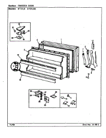 Freezer Door parts for Admiral Top-Mount Refrigerator NT21L9A/CA75A from AppliancePartsPros.com
