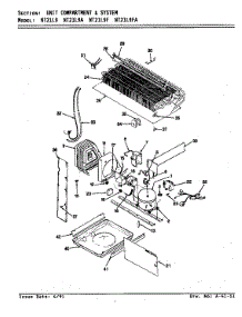 Unit Compartment & System (Nt21l9 / Aa71c) (Nt21l9a / Aa72c) (Nt21l9f / Ba73a) (Nt21l9fa / Ba74a) parts for Admiral Top-Mount Refrigerator NT21L9F/BA73A from AppliancePartsPros.com