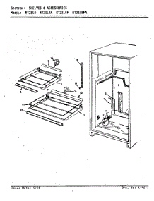 Shelves & Accessories (Nt21l9 / Aa71c) (Nt21l9a / Aa72c) (Nt21l9f / Ba73a) (Nt21l9fa / Ba74a) parts for Admiral Top-Mount Refrigerator NT21L9F/BA73A from AppliancePartsPros.com