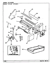 Ice Maker parts for Admiral Top-Mount Refrigerator NT21L9FA/BA74B from AppliancePartsPros.com