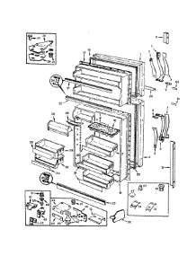 Doors parts for Admiral Top-Mount Refrigerator NT23K9A-9A06C from AppliancePartsPros.com