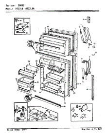 Doors parts for Admiral Top-Mount Refrigerator NT23L9/AA98B from AppliancePartsPros.com