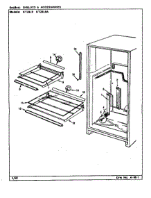 Shelves & Accessories (Nt23l9 / Ba98b) (Nt23l9 / Ba98c) (Nt23l9a / Ba99b) (Nt23l9a / Ba99c) parts for Admiral Top-Mount Refrigerator NT23L9A/BA98C from AppliancePartsPros.com