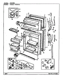 Doors parts for Admiral Top-Mount Refrigerator NT23L9A/BA99A from AppliancePartsPros.com