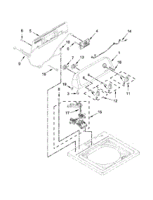 Controls And Water Inlet Parts parts for Amana Washer NTW4516FW0 from AppliancePartsPros.com