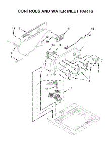 Controls And Water Inlet Parts parts for Amana Washer NTW4519JW1 from AppliancePartsPros.com