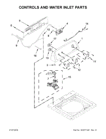 Controls And Water Inlet Parts parts for Amana Washer NTW4605EW0 from AppliancePartsPros.com