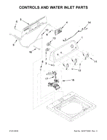 Controls And Water Inlet Parts parts for Amana Washer NTW4615EW0 from AppliancePartsPros.com