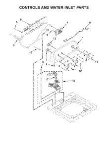 Controls And Water Inlet Parts parts for Amana Washer NTW4665GW0 from AppliancePartsPros.com