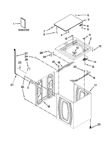 Top And Cabinet Parts parts for Amana Washer NTW4701BQ0 from AppliancePartsPros.com