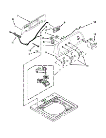 Controls And Water Inlet Parts parts for Amana Washer NTW4701BQ0 from AppliancePartsPros.com