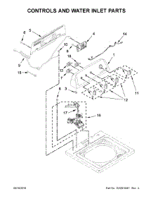 Controls And Water Inlet Parts parts for Amana Washer NTW4705EW1 from AppliancePartsPros.com