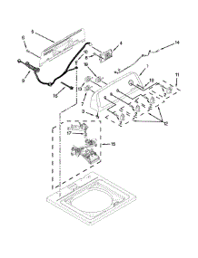Controls And Water Inlet Parts parts for Amana Washer NTW4750BQ1 from AppliancePartsPros.com