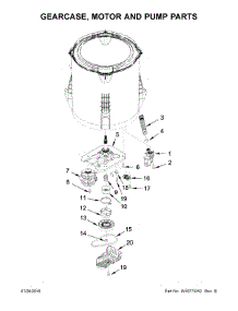 Gearcase, Motor And Pump Parts parts for Amana Washer NTW4755EW0 from AppliancePartsPros.com