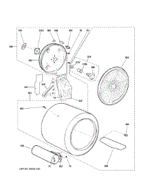Drum parts for Ge Dryer NTX62G8ST0WW from AppliancePartsPros.com