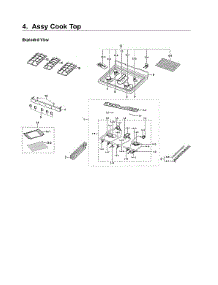 Cooktop Assy parts for Samsung Gas Range NX58H5600SS/AA-03 from AppliancePartsPros.com