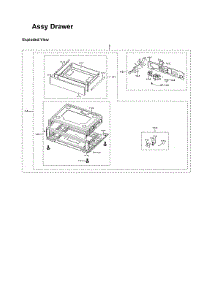 Drawer Assy parts for Samsung Gas Range NX58K9850SG/AA-03 from AppliancePartsPros.com