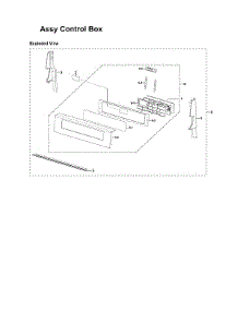 Control Box Assy parts for Samsung Gas Range NX58M6630SG/AA-00 from AppliancePartsPros.com
