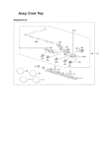 Cooktop Assy parts for Samsung Gas Range NX58M6630SG/AA-00 from AppliancePartsPros.com