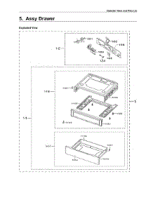 Drawer Assy parts for Samsung Gas Range NX58R4311SG/AA-00 from AppliancePartsPros.com