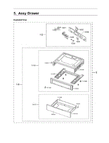 Drawer Assy parts for Samsung Gas Range NX58R4311SS/AA-00 from AppliancePartsPros.com