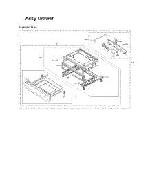 Drawer Assy parts for Samsung Gas Range NX58R5601SG/AA-01 from AppliancePartsPros.com
