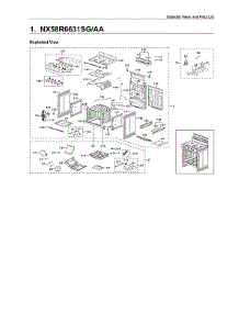 Main Unit parts for Samsung Gas Range NX58R6631SG/AA-00 from AppliancePartsPros.com