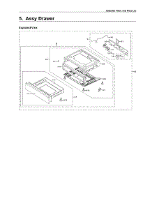 Drawer Assy parts for Samsung Gas Range NX58R6631SG/AA-00 from AppliancePartsPros.com