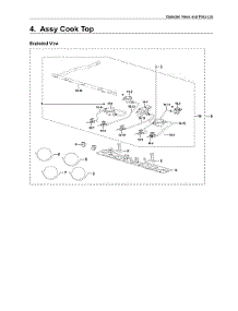 Cooktop Assy parts for Samsung Gas Range NX58R6631SS/AA-00 from AppliancePartsPros.com