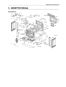 Main Assy parts for Samsung Gas Range NX58T7511SS/AA-00 from AppliancePartsPros.com
