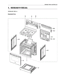 Main Assy parts for Samsung Gas Range NX60A6111SS/AA-00 from AppliancePartsPros.com