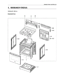 Main Assy parts for Samsung Gas Range NX60A6311SG/AA-00 from AppliancePartsPros.com