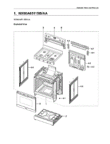 Main Assy parts for Samsung Gas Range NX60A6511SB/AA-00 from AppliancePartsPros.com
