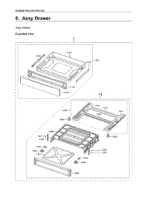 Drawer Assy parts for Samsung Gas Range NX60A6711SG/AA-00 from AppliancePartsPros.com