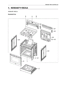 Main Unit Assy parts for Samsung Gas Range NX60A6711SS/AA-00 from AppliancePartsPros.com