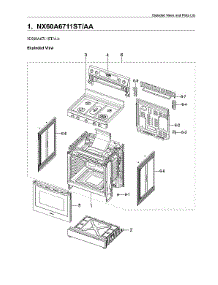 Main Assy parts for Samsung Gas Range NX60A6711ST/AA-00 from AppliancePartsPros.com