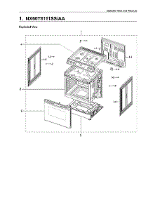 Main Assy parts for Samsung Gas Range NX60T8111SS/AA-01 from AppliancePartsPros.com