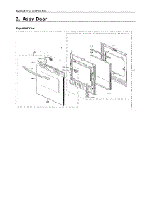 Door Assy parts for Samsung Gas Range NX60T8111SS/AA-01 from AppliancePartsPros.com