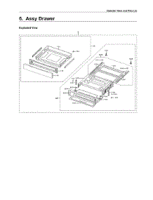 Drawer Assy parts for Samsung Gas Range NX60T8111SS/AA-01 from AppliancePartsPros.com