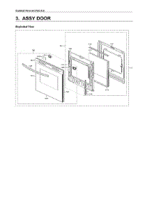 Door Assy parts for Samsung Gas Range NX60T8111SS/AA-02 from AppliancePartsPros.com