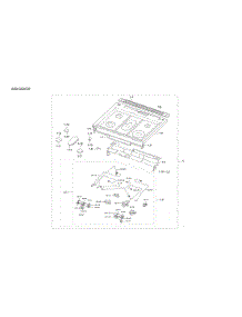 Cooktop Assy parts for Samsung Gas Range NX60T8311SS/AA-00 from AppliancePartsPros.com