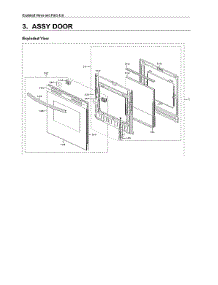 Door Assy parts for Samsung Gas Range NX60T8311SS/AA-02 from AppliancePartsPros.com