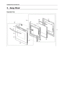 Door Assy parts for Samsung Gas Range NX60T8511SS/AA-01 from AppliancePartsPros.com