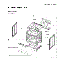 Main Assy parts for Samsung Gas Range NX60T8511SS/AA-03 from AppliancePartsPros.com
