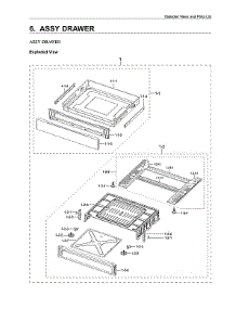 Drawer Assy parts for Samsung Gas Range NX60T8511SS/AA-03 from AppliancePartsPros.com