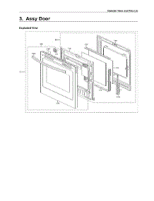 Door Assy parts for Samsung Gas Range NX60T8711SS/AA-00 from AppliancePartsPros.com