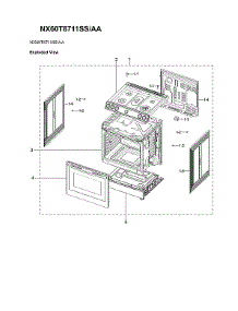 Main Assy parts for Samsung Gas Range NX60T8711SS/AA-01 from AppliancePartsPros.com