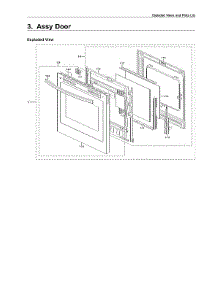 Door Assy parts for Samsung Gas Range NX60T8711ST/AA-00 from AppliancePartsPros.com