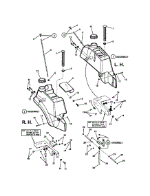 Fuel Tank parts for Snapper Rear-Engine Riding Mower NZMJ23523KH from AppliancePartsPros.com